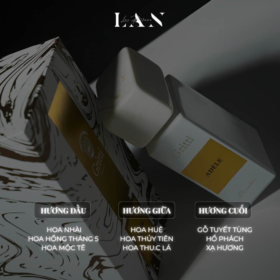 [LAN] Nước hoa Nữ Gritti Adele EDP Mini 15ml