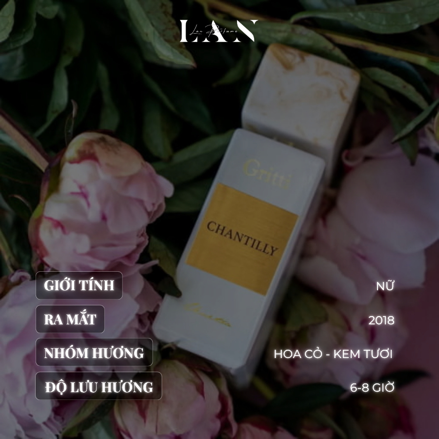[LAN] Nước hoa Nữ Gritti Chantilly EDP Mini 15ml