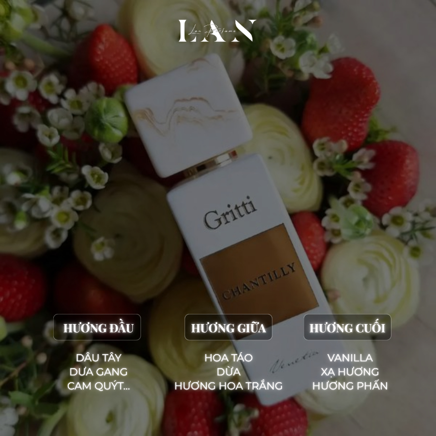 [LAN] Nước hoa Nữ Gritti Chantilly EDP Mini 15ml