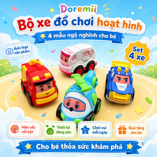 Set 4 xe đồ chơi mini cho bé, Combo 4 xe đồ chơi mini cho bé, Bộ xe đồ chơi mini 4 chiếc cho bé