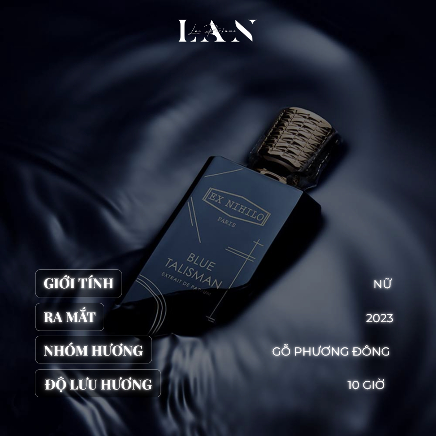 [LAN] Nước hoa Unisex Ex Nihilo Blue Talisman Extrait Mini 10ml