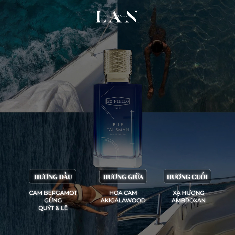 [LAN] Nước hoa Unisex Ex Nihilo Blue Talisman Extrait Mini 10ml