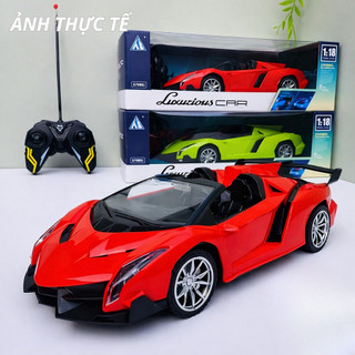 Siêu xe Lambo điều khiển từ xa 4 chiều có đèn sáng,chạy nhanh khỏe với 4 pin - Kidsland