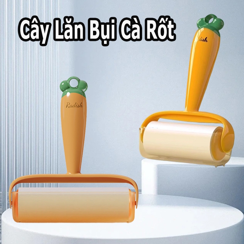 Combo-Cây lăn bụi cà rốt lõi cây lăn bụi,làm sạch quần áo lăn giường sofa lăn lông chó mèo】