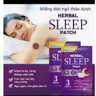 Miếng dán Sleep Patch cảI thiện rốI loạn giấc ngủ miếng dán hỗ trợ giấc ngủ 10 miếng