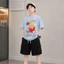 Bộ Đồ Bé Trai Cộc Tay Cotton 100% Quần Da Cá Form Rộng Style Hàn Mặc Mát Size 15-45kg CT04