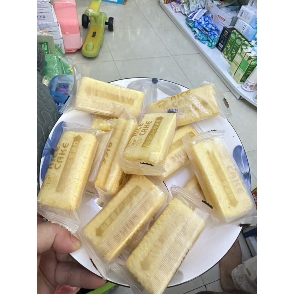 {Hot} Bánh gạo rice cake hương vị Đài Loan ăn nhẹ trứng lòng đỏ gạo - 300g