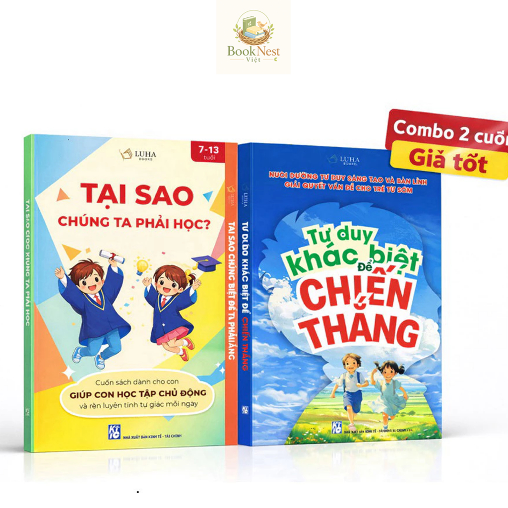 Bìa sách Combo Tại Sao Chúng Ta Phải Học + Tư Duy Khác Biệt Để Chiến Thắng