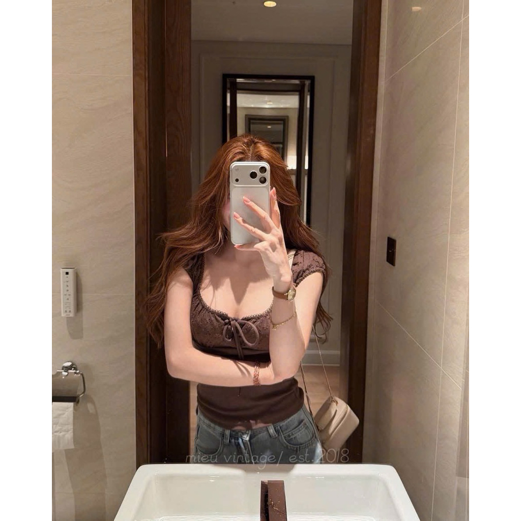 [𝐒𝐮𝐙𝐲] Áo Thun Thắt Nơ Miêu QCCC (47-56kg)
