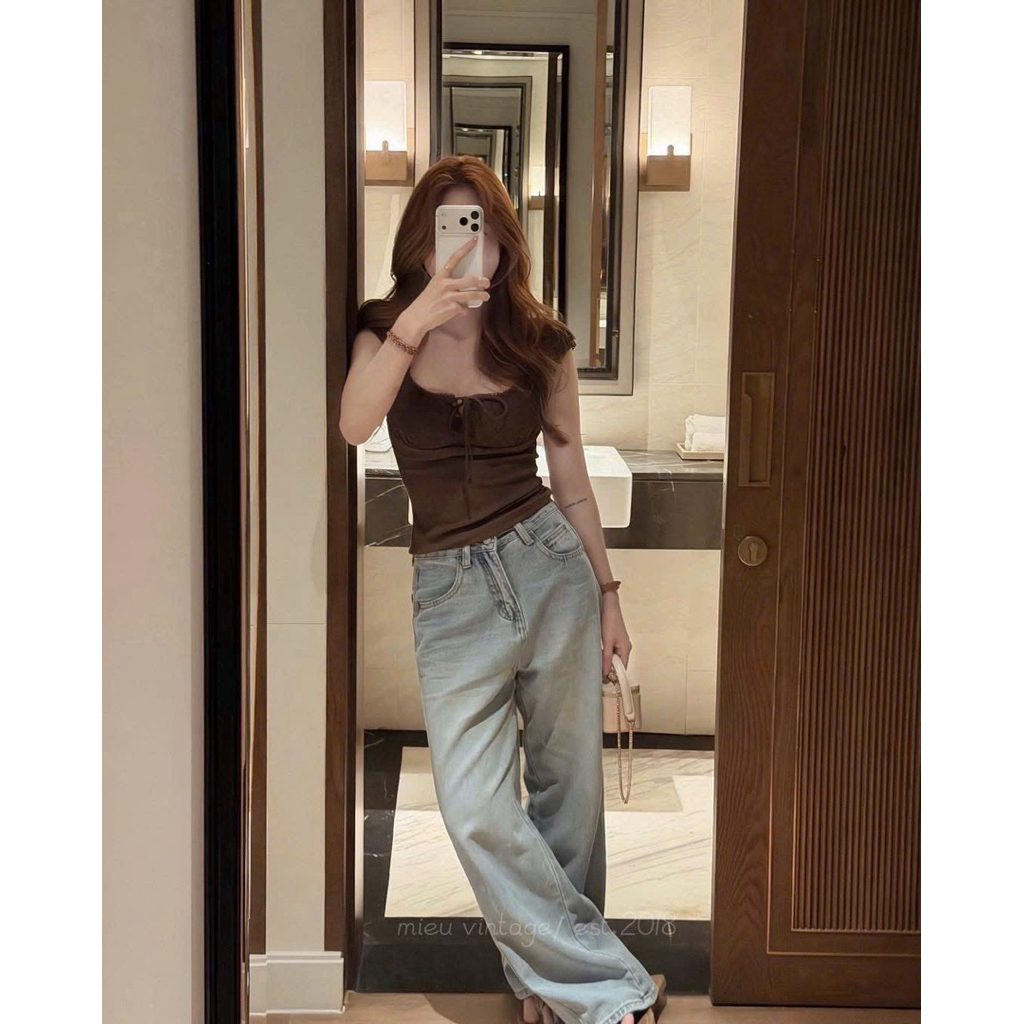 [𝐒𝐮𝐙𝐲] Áo Thun Thắt Nơ Miêu QCCC (47-56kg)