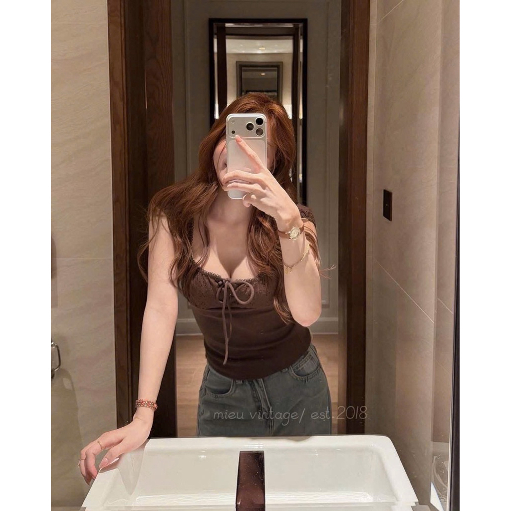 [𝐒𝐮𝐙𝐲] Áo Thun Thắt Nơ Miêu QCCC (47-56kg)