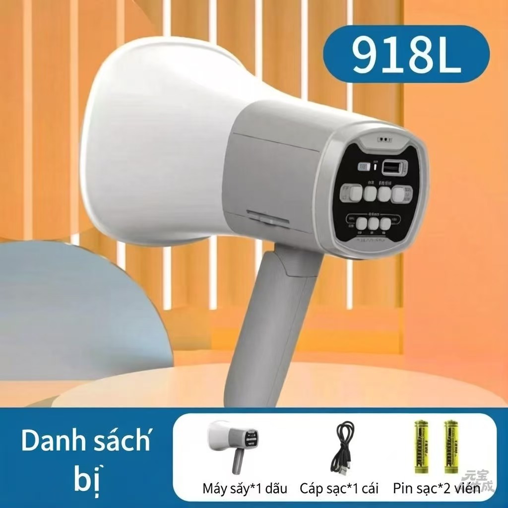 Loa Phóng Thanh 918L  Bluetooth/918U Ghi Âm, Phát Lại Có Cổng Usb Thẻ Nhớ(1pin)/ (2 pin)