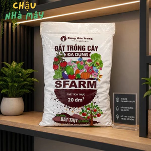 Đất Trồng Cây Đa Dụng SFARM 20L – Đất Sạch, Giàu Dinh D