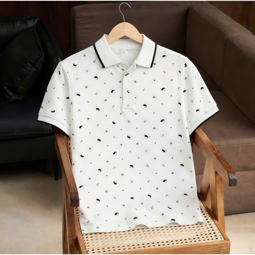 Áo Polo Nam Họa tiết  - chất liệu cá sấu mềm mịn, thoáng mát, thanh lịch, co giãn 4 chiều chống nhăn - POLOVIVIP