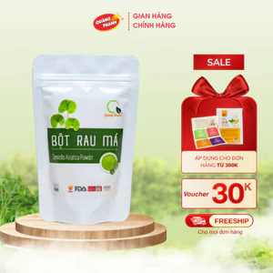 Bột Rau Má Sấy Lạnh Nguyên Chất Quảng Thanh Gói 100gr - Mát gan, detox, giải nhiệt cơ thể