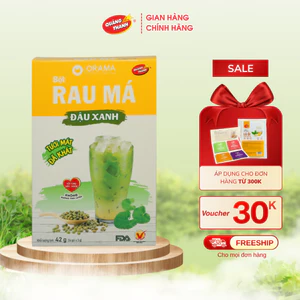 Bột Rau Má Đậu Xanh Đường cỏ ngọt Quảng Thanh ( 3g x 14 gói/ hộp)