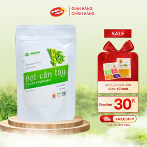 Bột Cần Tây Sấy Lạnh Nguyên Chất Gói 50gr - Hỗ trợ giảm cân, giảm mỡ bụng, giảm mụn