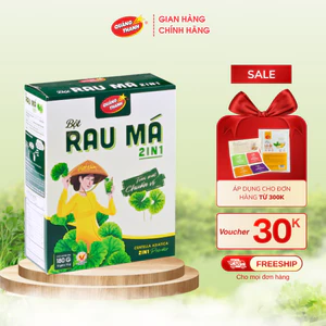 Bột Rau Má Quảng Thanh 2 trong 1 Hộp 180g (12 gói x 15g)