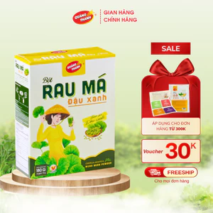 Bột Rau Má Đậu Xanh Quảng Thanh Hộp 180g (12 gói *15 gram)