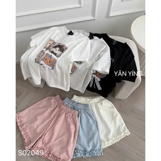 SET BỘ PHÔNG IN HÌNH BỐN CHÚ MÈO MIX QUẦN ĐÙI BÈO