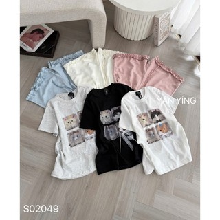 SET BỘ PHÔNG IN HÌNH BỐN CHÚ MÈO MIX QUẦN ĐÙI BÈO