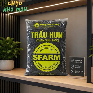 Trấu Hun SFARM 5L – Than Sinh Học, Tơi Xốp, Cải Tạo Đất