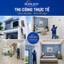 Sơn Mịn Nội Thất Sơn Màu 5L tặng kèm chổi , sơn decor nhà cửa, phòng ngủ, cửa hàng, tường nhà , dễ sử dụng