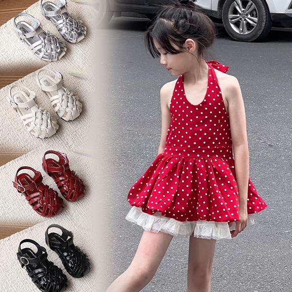 Bella Neman Giày trẻ em nữ kiểu La Mã, đế mềm êm chân, nhiều màu cổ điển phù hợp mọi trang phục