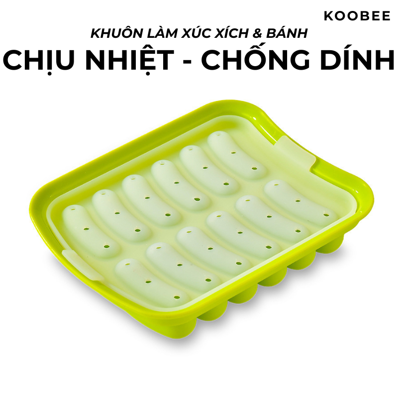 Khuôn Silicon Làm Xúc Xích, Trứng Hấp, Bánh Ăn Dặm Cho Bé Dễ Làm| Siêu Dẻo, Chịu Nhiệt, An Toàn Cho Bé | 285