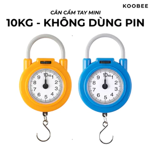 Cân Cầm Tay Mini KOOBEE 10KG Cơ Học Không Dùng Pin – Có Móc Treo, Cân Đi Chợ, Cân Nhà Bếp Tiện Lợi (NB83)