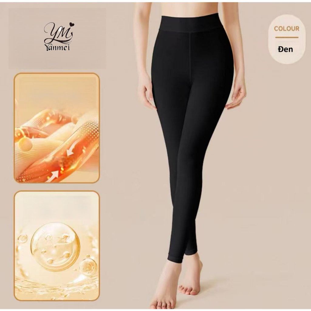 《Yanmei》8872 Quần Tất Tàng Hình Giữ Nhiệt Chống Tích Điện Siêu Mỏng Mềm Mịn Bảo Vệ Cho Da
