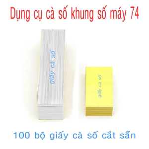 100 Bộ Giấy Cà Số Khung Số Máy Cho Ô tô Xe Máy Cắt Sẵn
