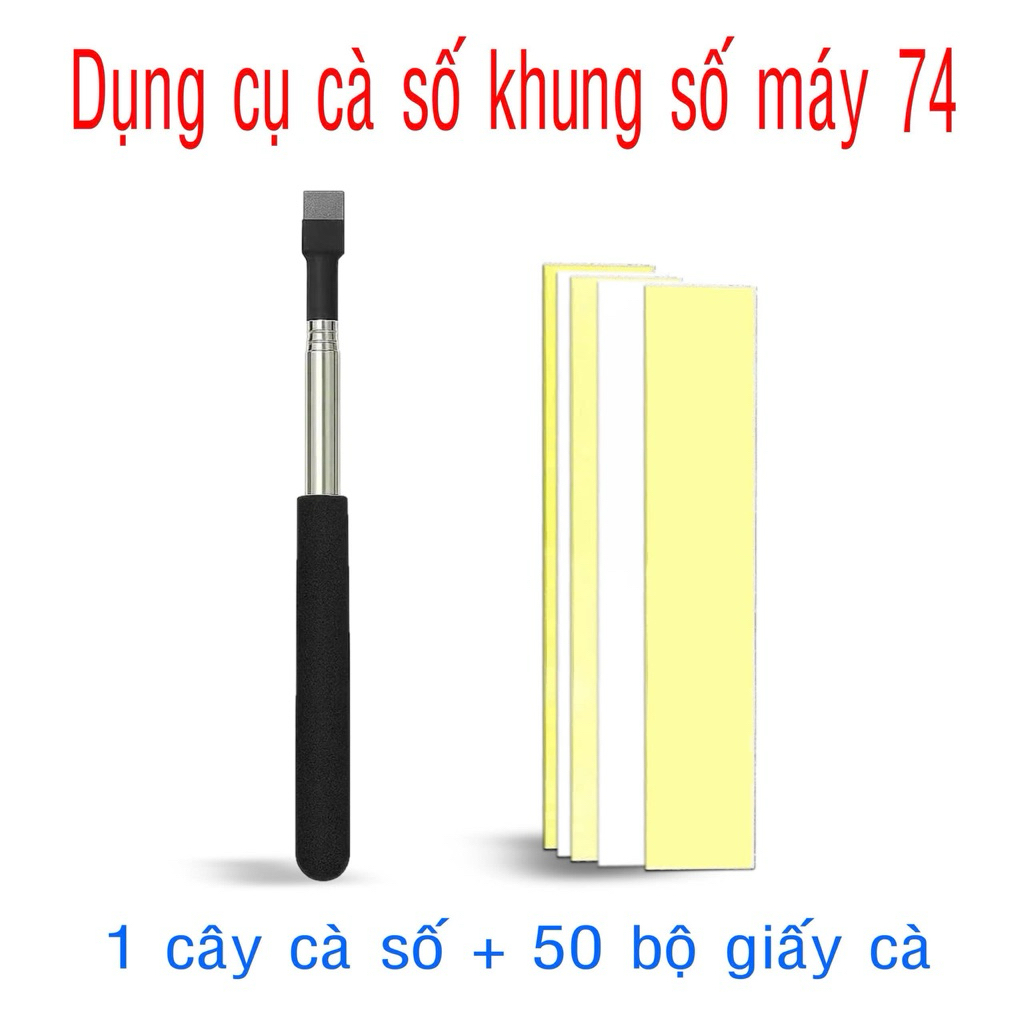 1 Cây Cà Số Khung Số Máy + Tặng Kèm 50 Bộ Giấy Cà Cắt Sẵn