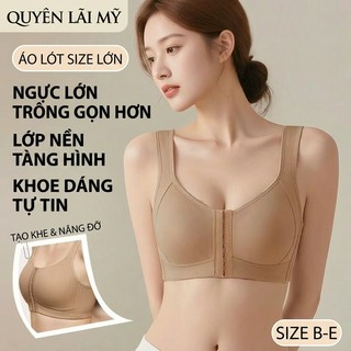 Áo Ngực Thể Thao Size Lớn Giảm Chấn Động - Cài Phía Trước, Hỗ Trợ Ngực & Thiết Kế Mỏng Nhẹ