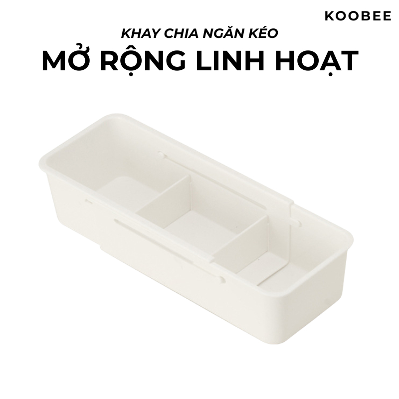Khay Chia Ngăn Kéo Tủ Có Vách Ngăn Có Thể Mở Rộng Để Bộ Đồ Ăn Nhà Bếp, Văn Phòng Phẩm, Quần Áo Phụ Kiện Đa Năng| 072