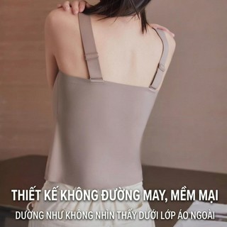 Áo Lót Không Cần Mặc Áo Ngực - Áo Ba Lỗ Liền Quần Lót Mỏng Không Đường May, Chỉnh Hình Size Lớn