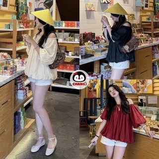 Áo voan tơ tay bồng tiểu thư cá tính ChangStore - A20