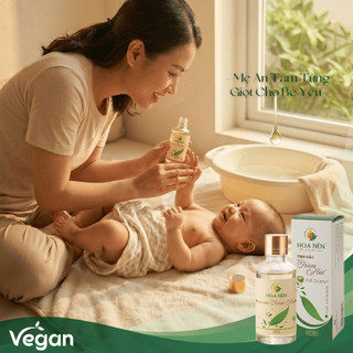 Tinh dầu Tràm Huế nguyên chất - Hoa Nén - Vegan - Chuẩn VietGAP - Chăm sóc mẹ bé sơ sinh - 30ml
