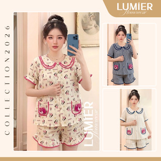 {BIG SIZE} Bộ Đồ Ngủ Nữ Pijama ChooCho.Store Cổ Sen Chất Đũi Hàn Siêu Xinh Nhiều Họa Tiết Dễ Thương_MB02