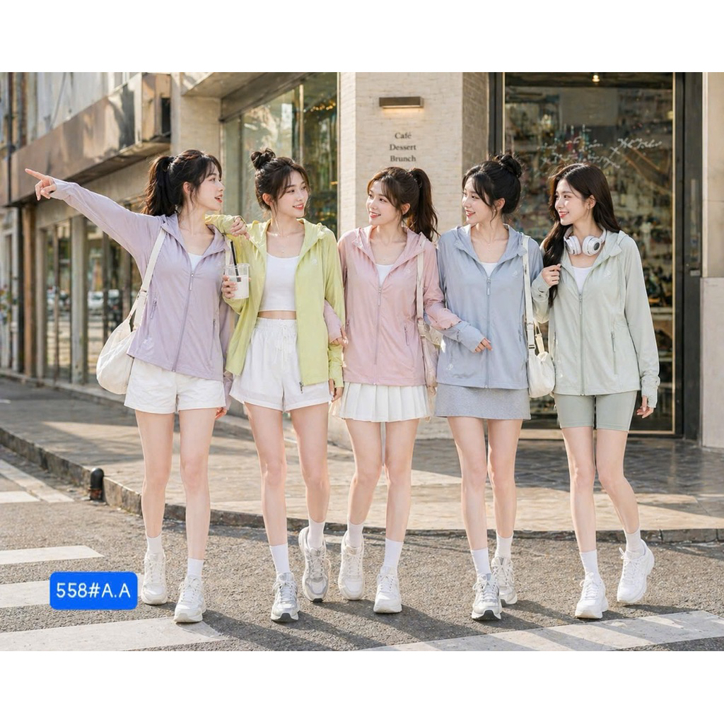 Áo chống nắng 558# dáng xuông hàng QC