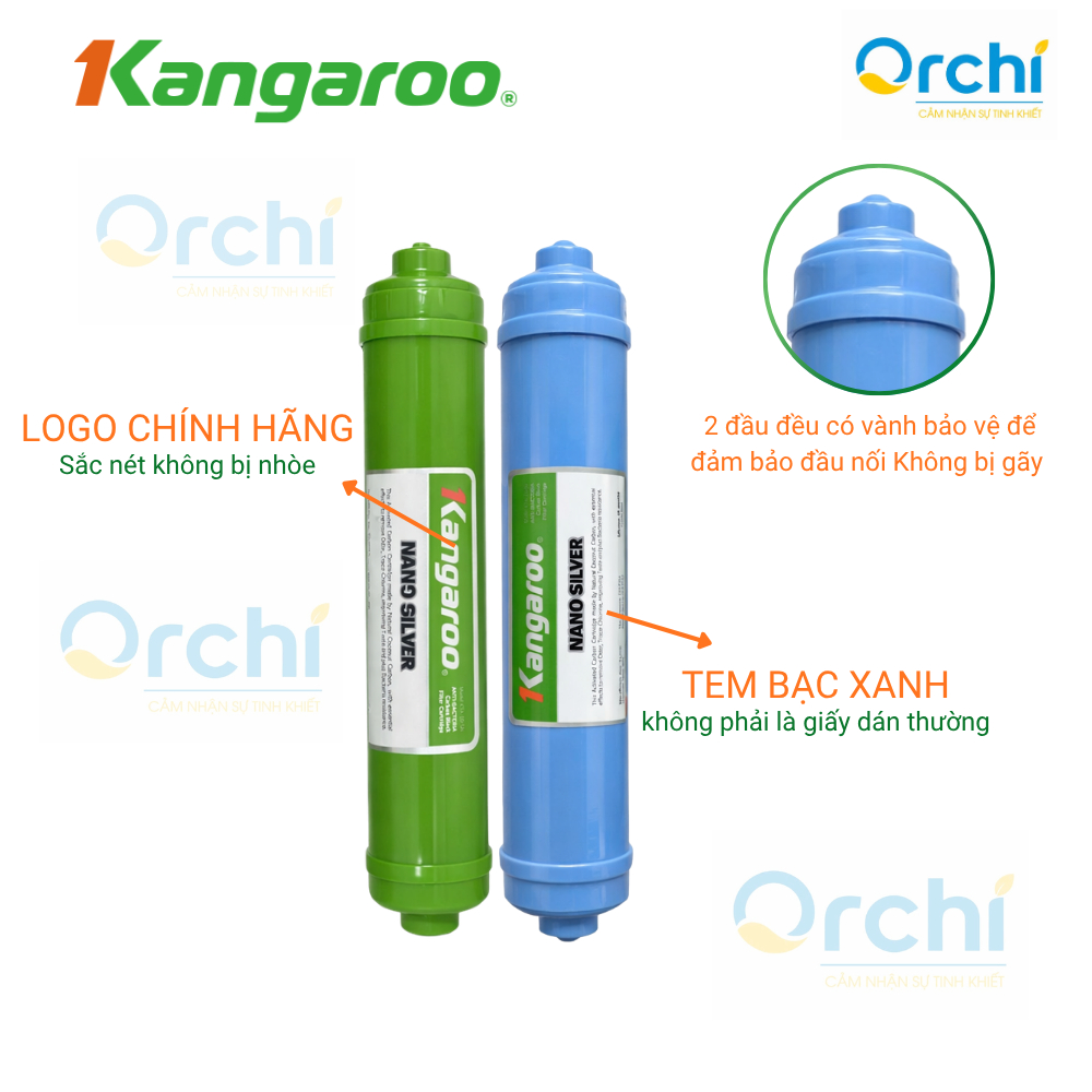 Lõi Lọc Nước Số 5 Nano Silver Kangaroo Chính Hãng Tạo Khoáng Khử Mùi Hôi Tạo Vị Ngọt Khử Mùi Nấm Mốc Diệt Khuẩn