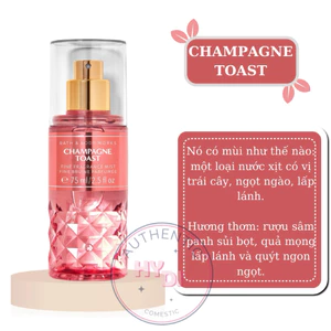 Xịt thơm toàn thân mini Bath & Body Works Champagne Toast 75ml