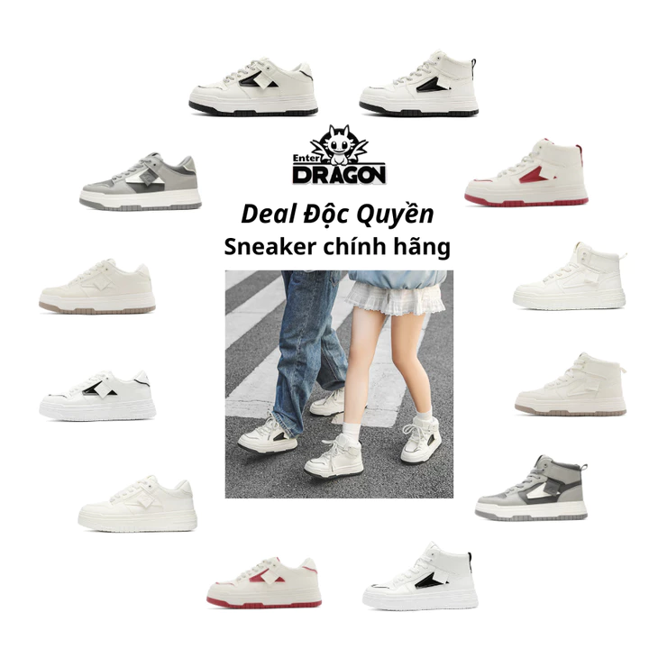 Giày thể thao sneaker nam nữ Enter Dragon De Monaco new 2026 ( Đi tăng lên 1 size so với size giày thông thường )