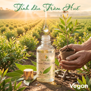 Tinh dầu Tràm Huế nguyên chất 100ml - Hoa Nén - OCOP 4 SAO – Giữ ấm ph.òng cảm lạnh an toàn cho bé