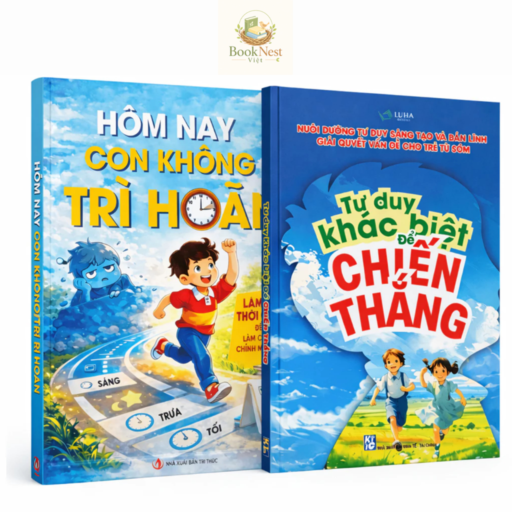 Bìa sách Combo Hôm Nay Con Không Trì Hoãn + Tư Duy Khác Biệt Để Chiến Thắng