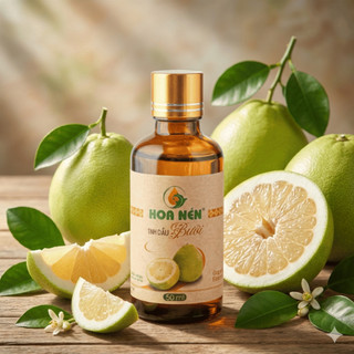 Tinh dầu Bưởi nguyên chất - Hoa Nén - Hương thơm dịu, thư giãn, chăm sóc tóc - 30ml