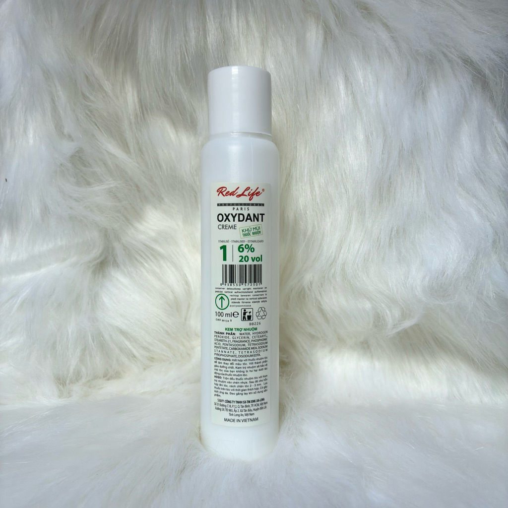 Oxy Trợ Nhuộm Mini Red Life Oxydant Creme 6% 9% 12% 100ml | Kem Trợ Nhuộm Tóc Chuẩn Salon Tại Nh