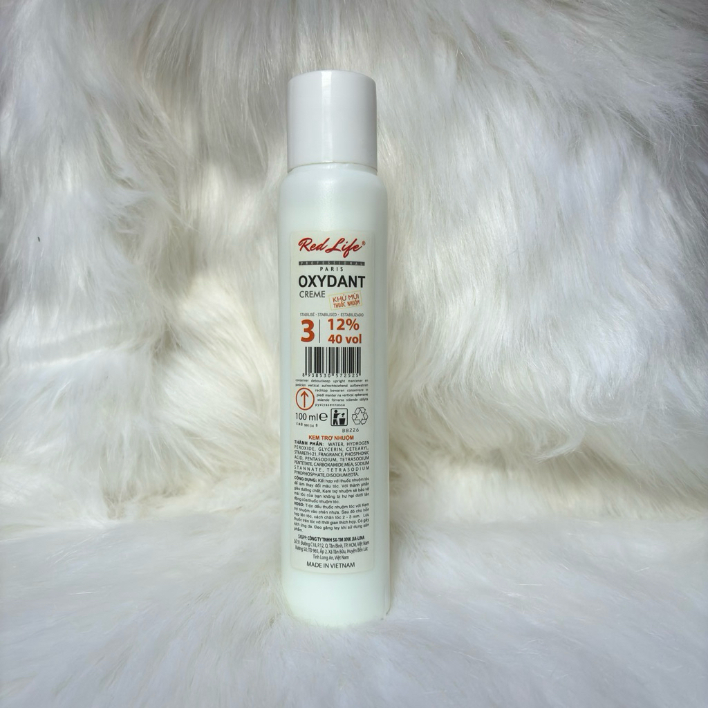 Oxy Trợ Nhuộm Mini Red Life Oxydant Creme 6% 9% 12% 100ml | Kem Trợ Nhuộm Tóc Chuẩn Salon Tại Nh