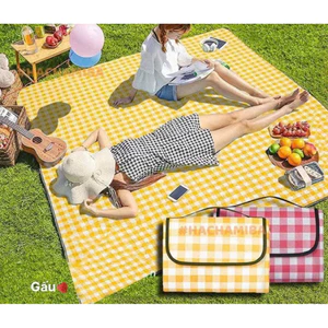 Thảm picnic - du lịch - đi phượt - gập gọn siêu gập gọn Kích thước 2m x 2m2