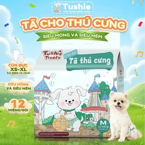 Tushie Treats Tã lót cho chó đực dành cho thú cưng, thấm hút nhanh độ ẩm,có nhiều kích cỡ khác nhau
